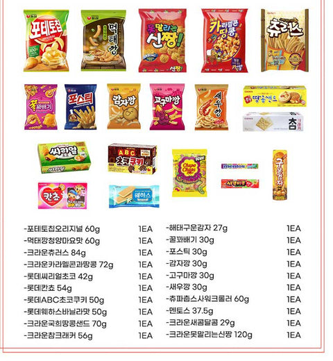 韓国 人気 お菓子 ギフトセット(20点セット)